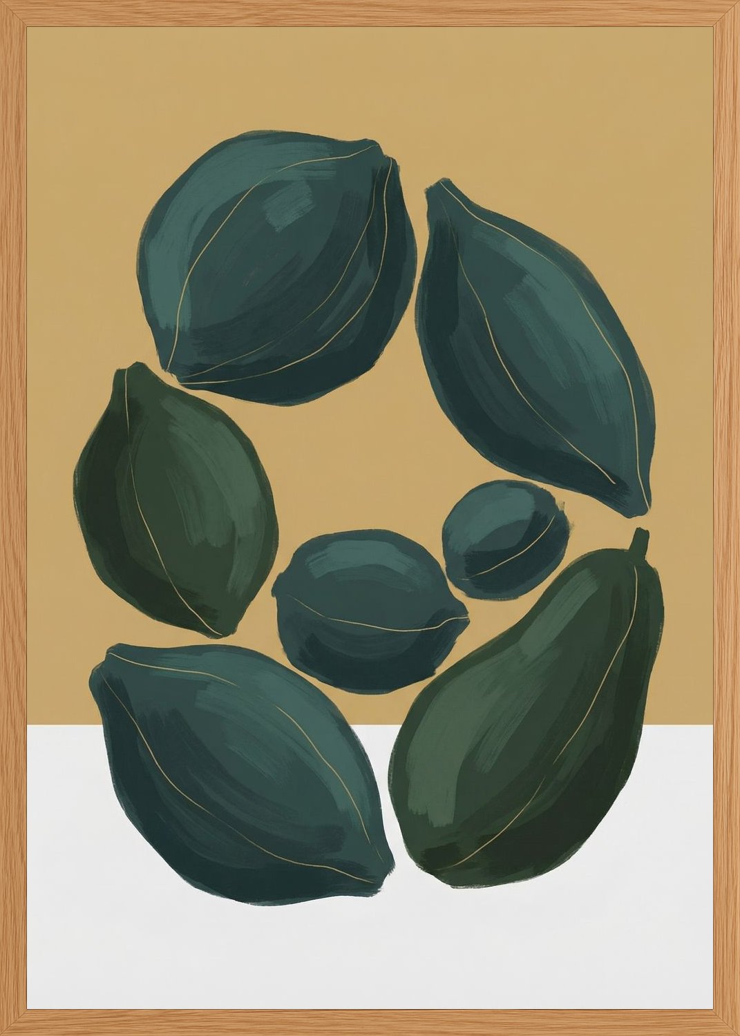 Poster in oak frame