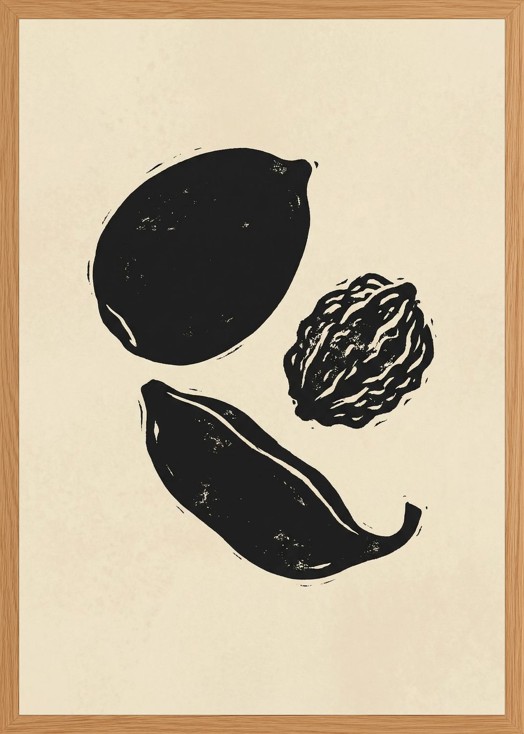 Poster in oak frame