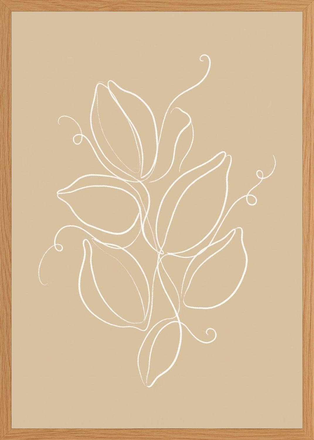 Poster in oak frame