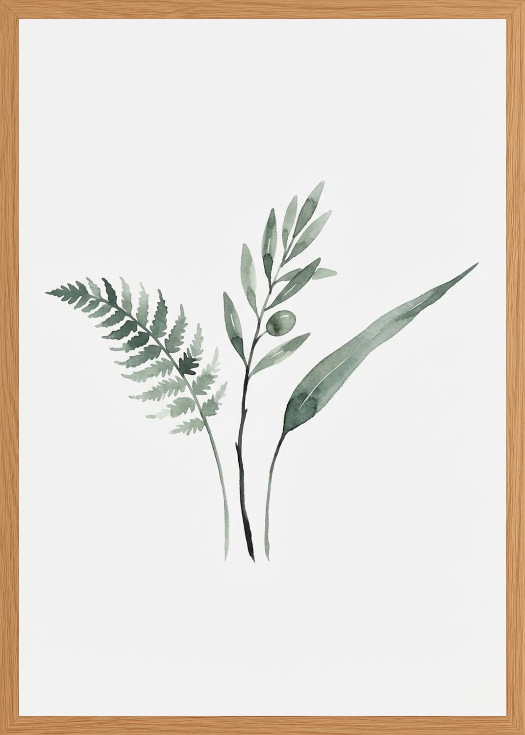 Poster in oak frame