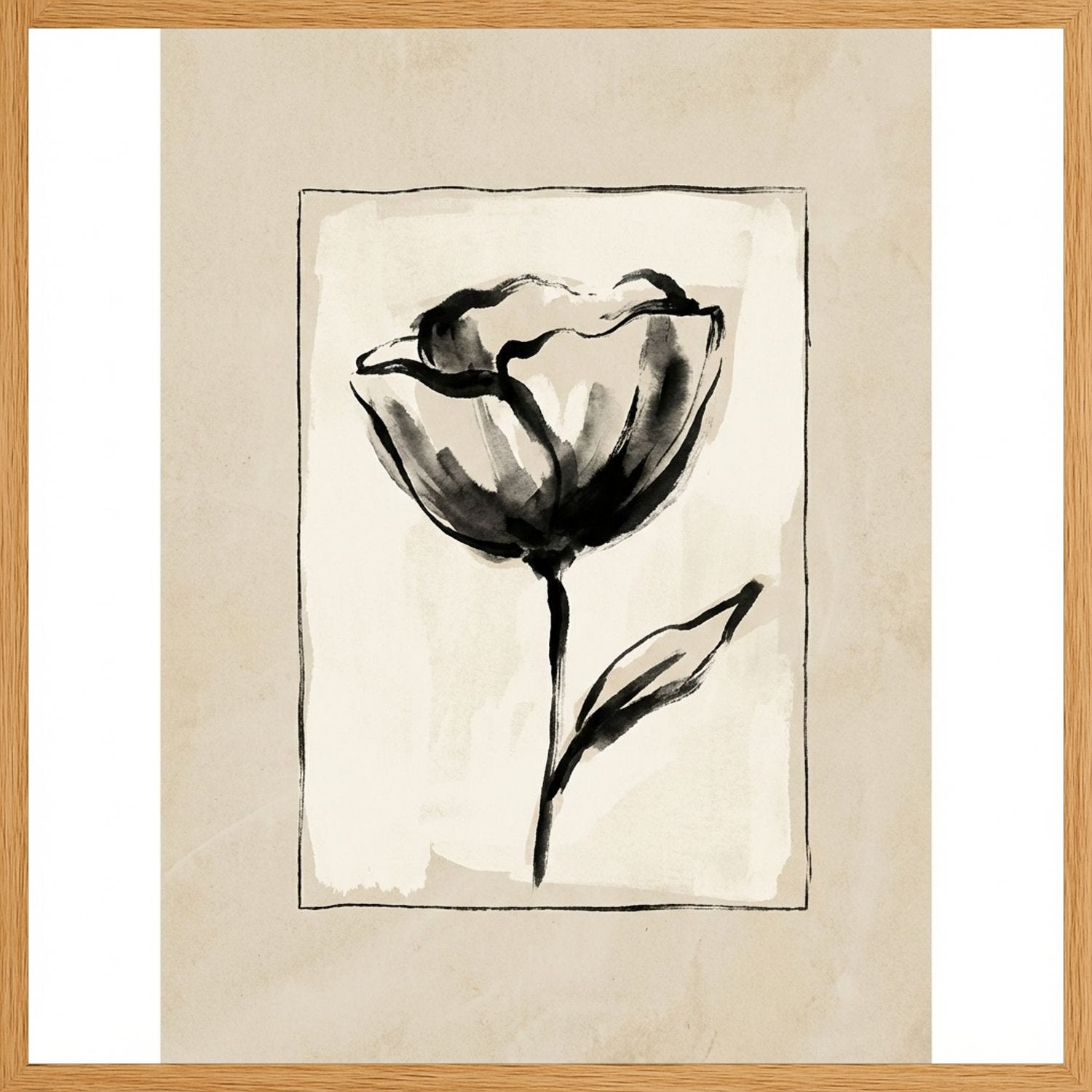 Poster in oak frame