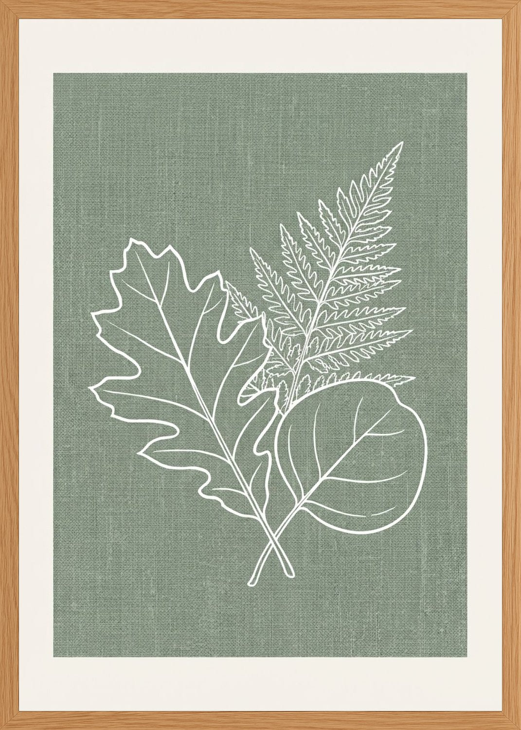 Poster in oak frame