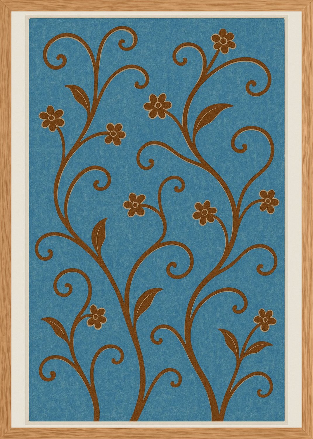 Poster in oak frame