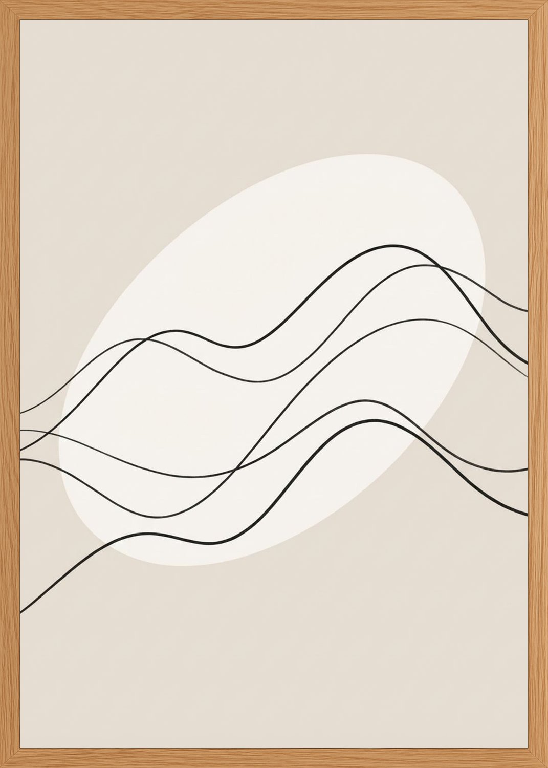 Poster in oak frame
