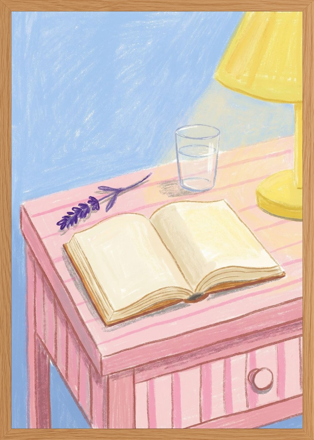 Poster in oak frame