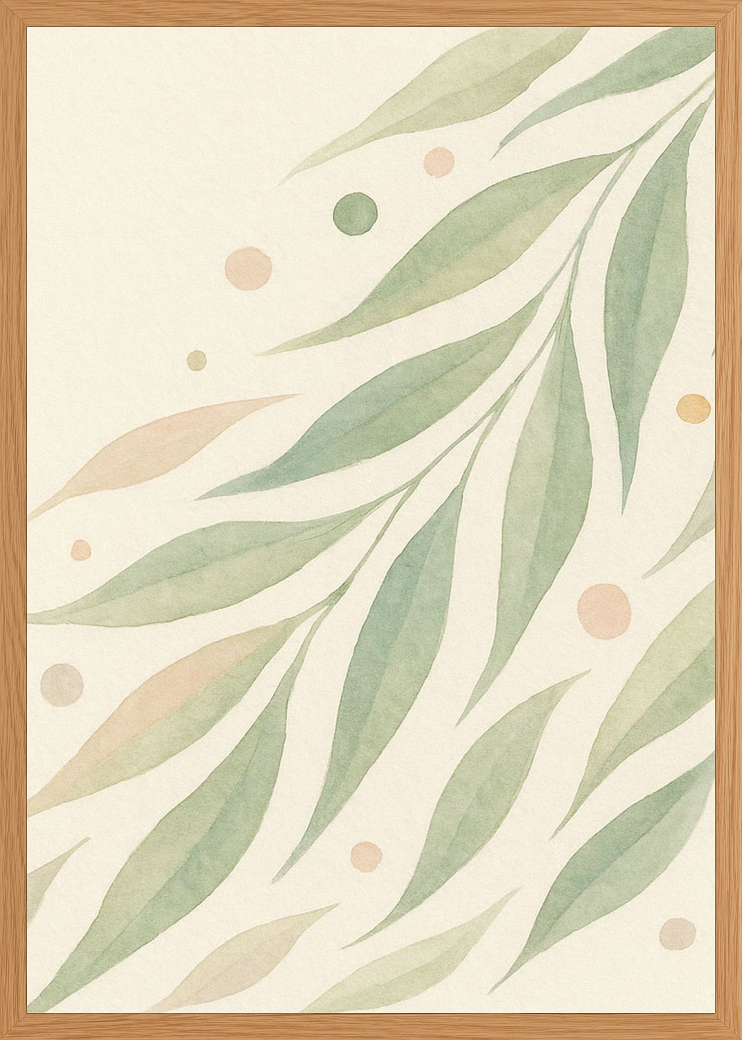Poster in oak frame