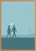 Poster in oak frame