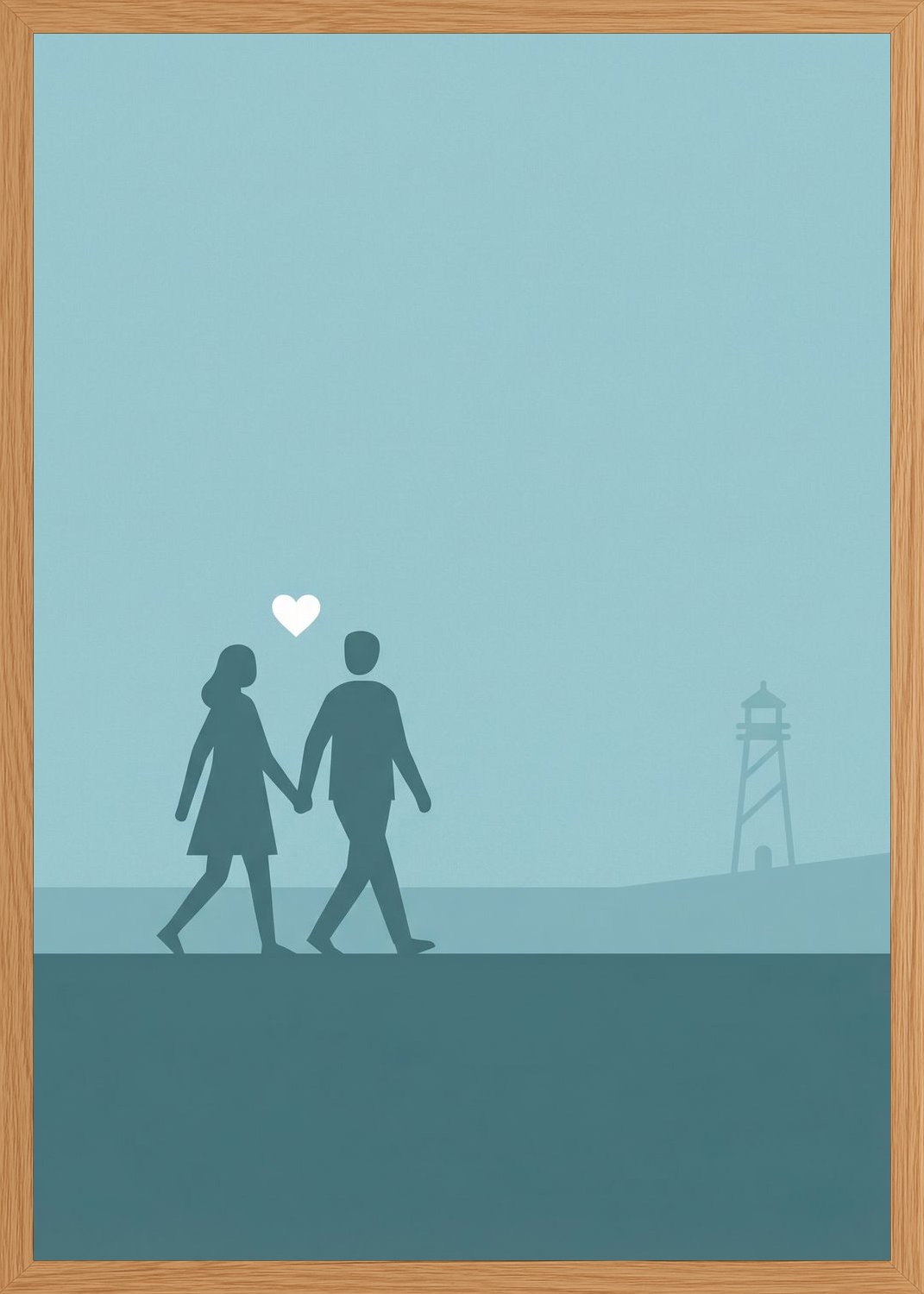 Poster in oak frame
