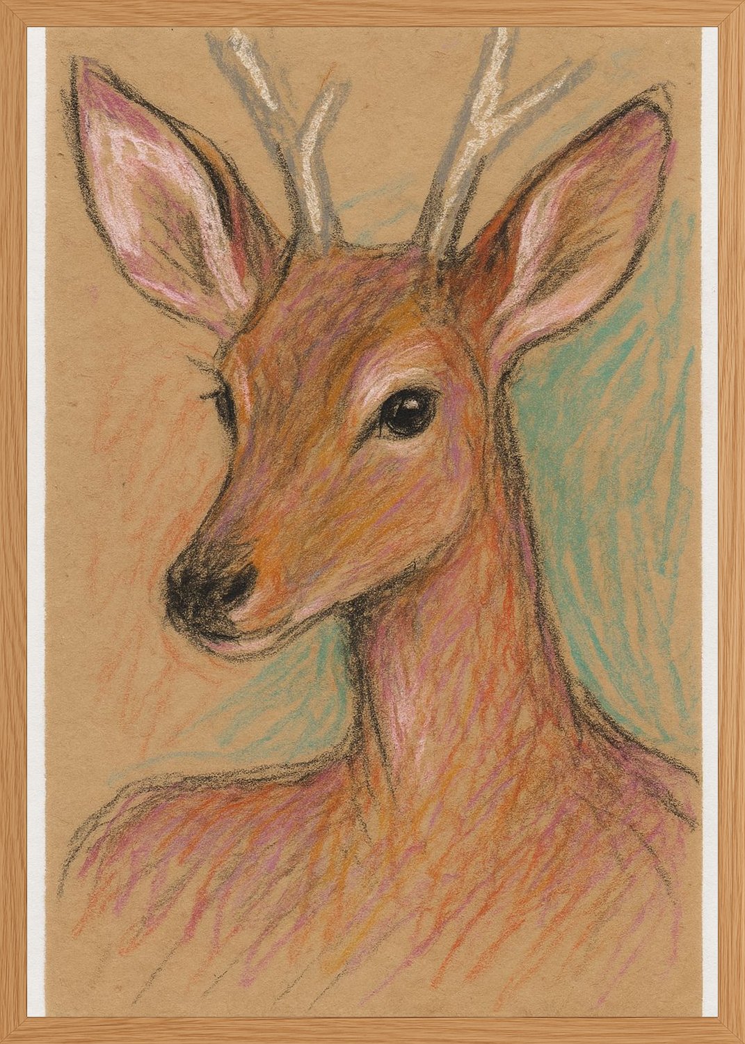 Poster in oak frame