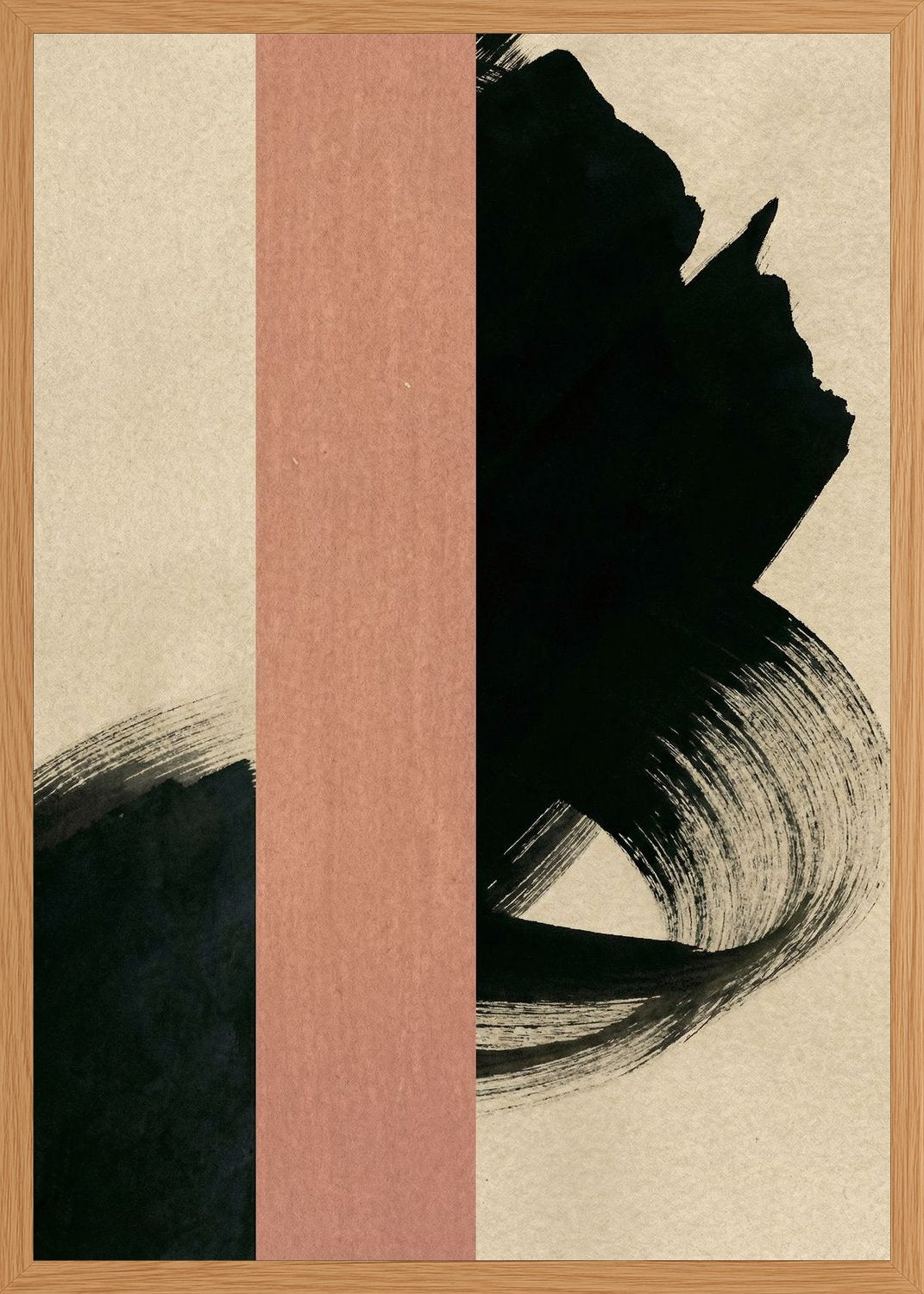 Poster in oak frame