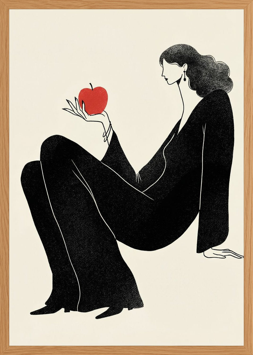 Poster in oak frame