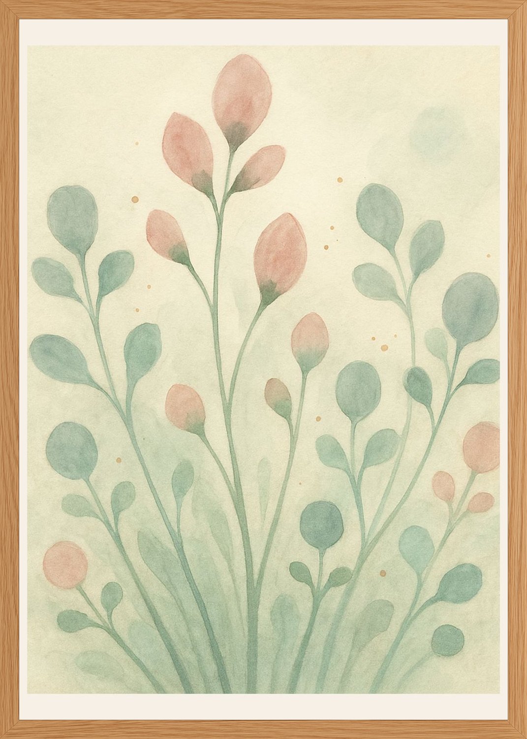 Poster in oak frame