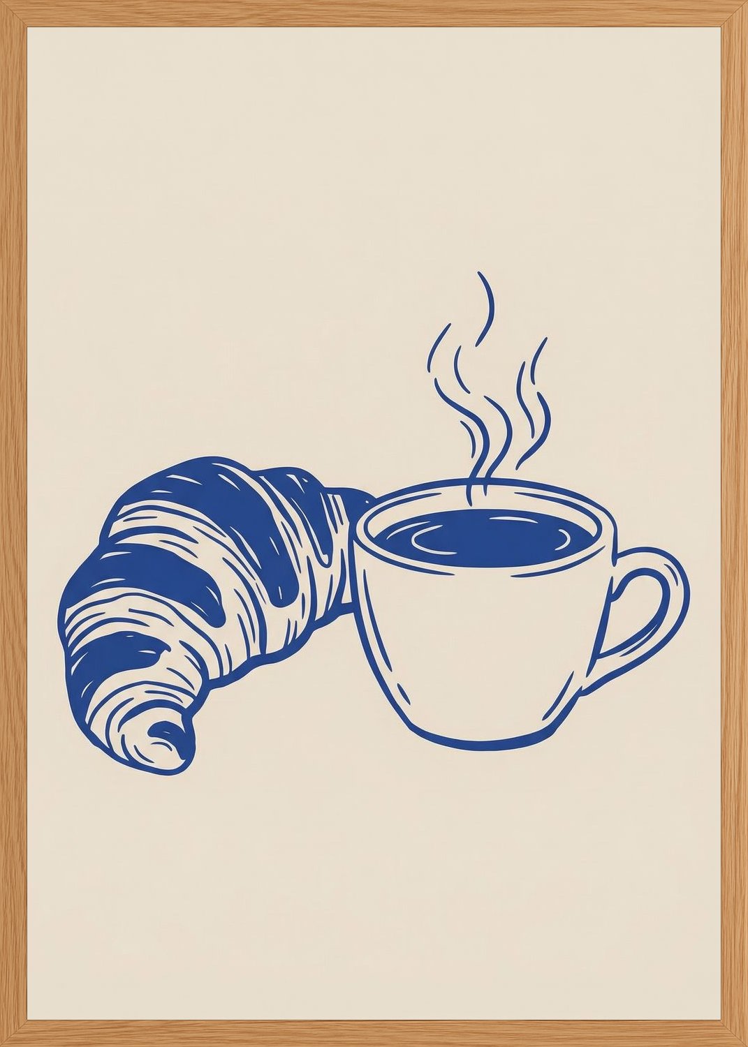 Poster in oak frame
