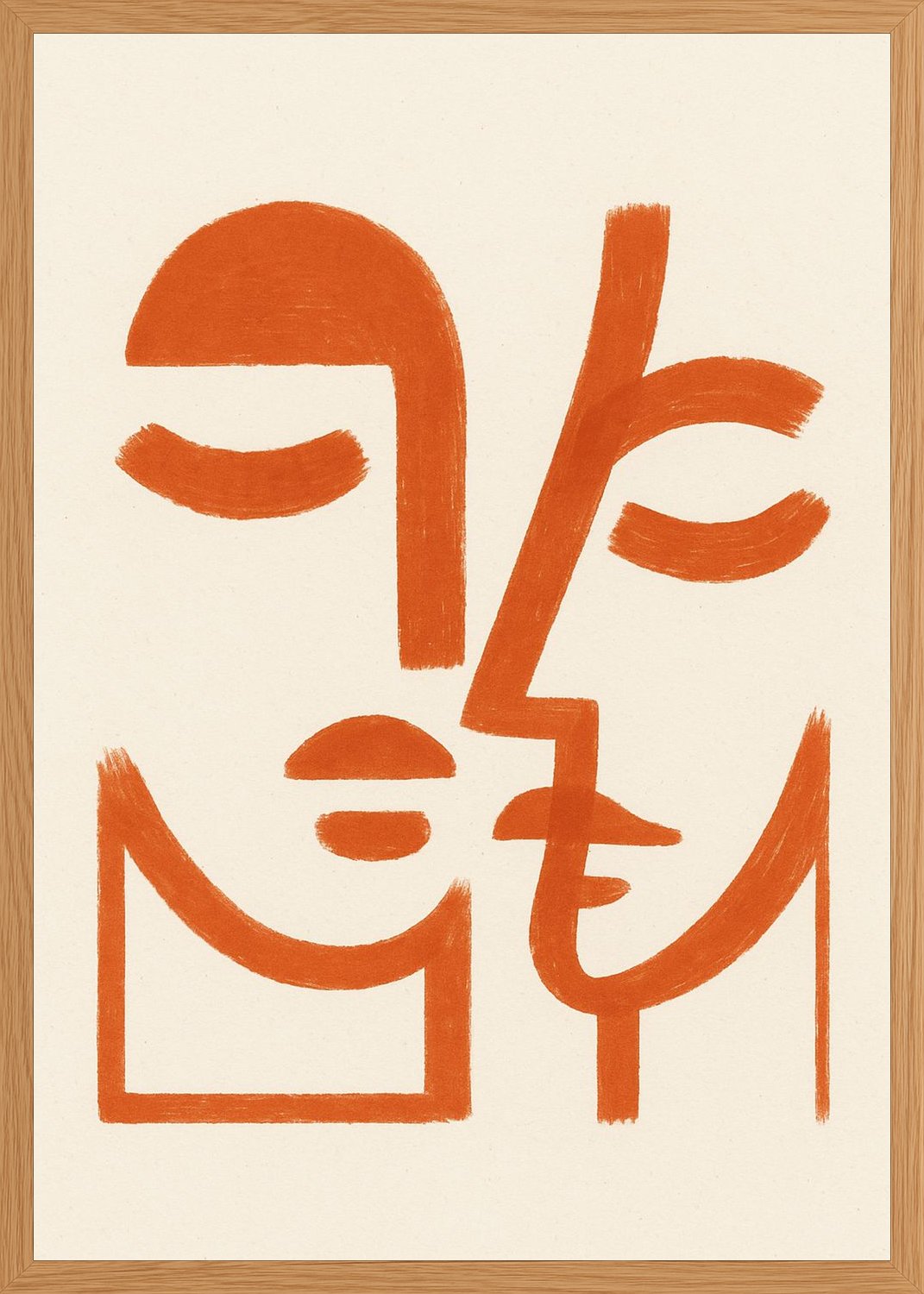 Poster in oak frame