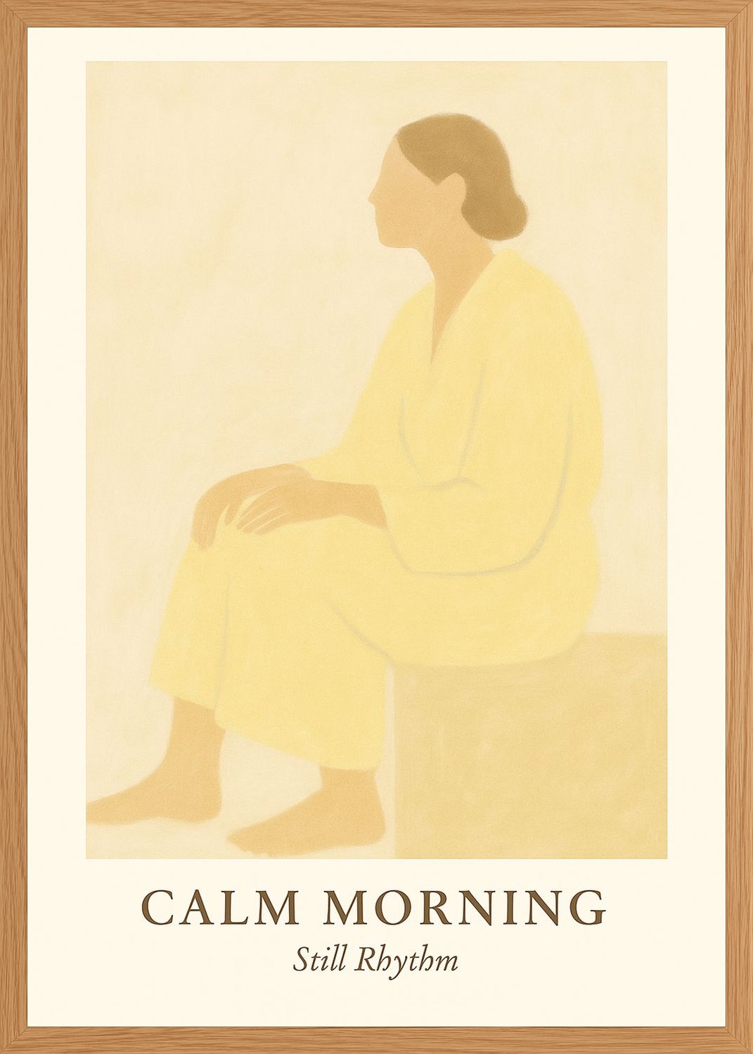 Poster in oak frame