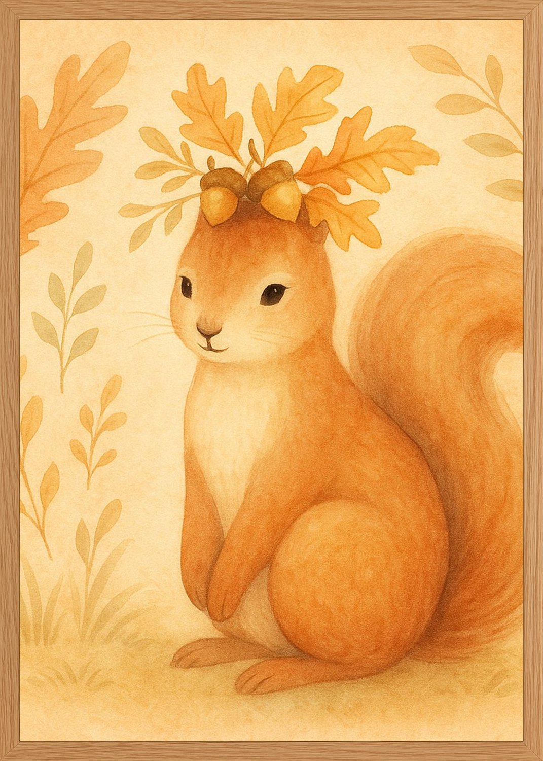 Poster in oak frame