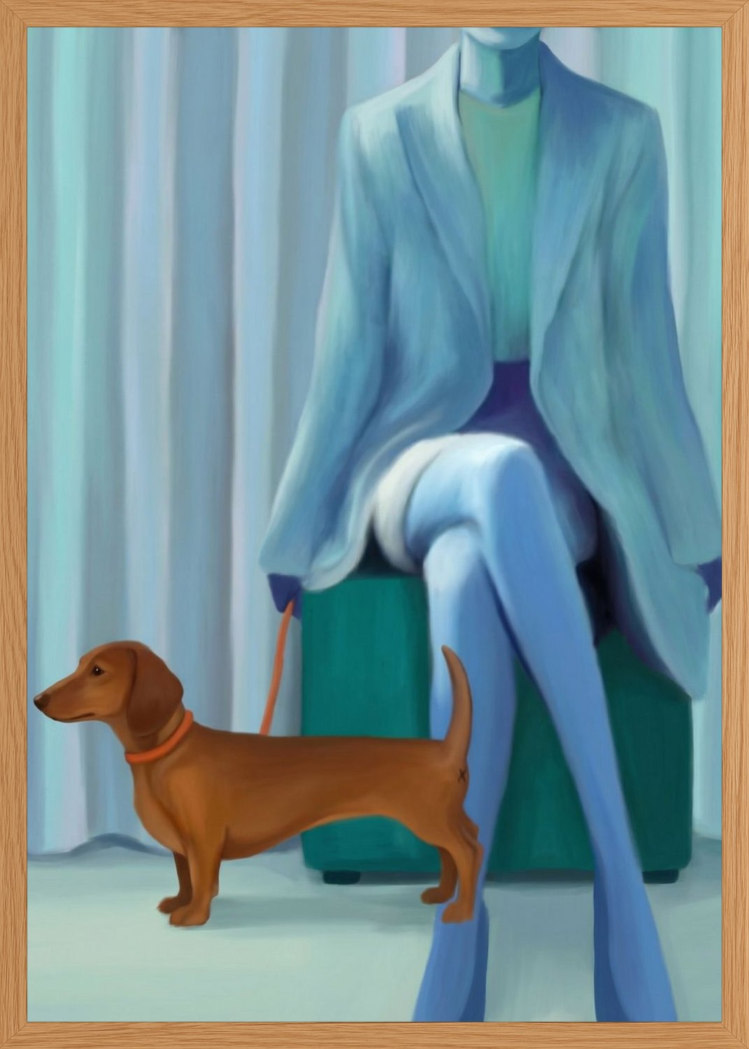 Poster in oak frame