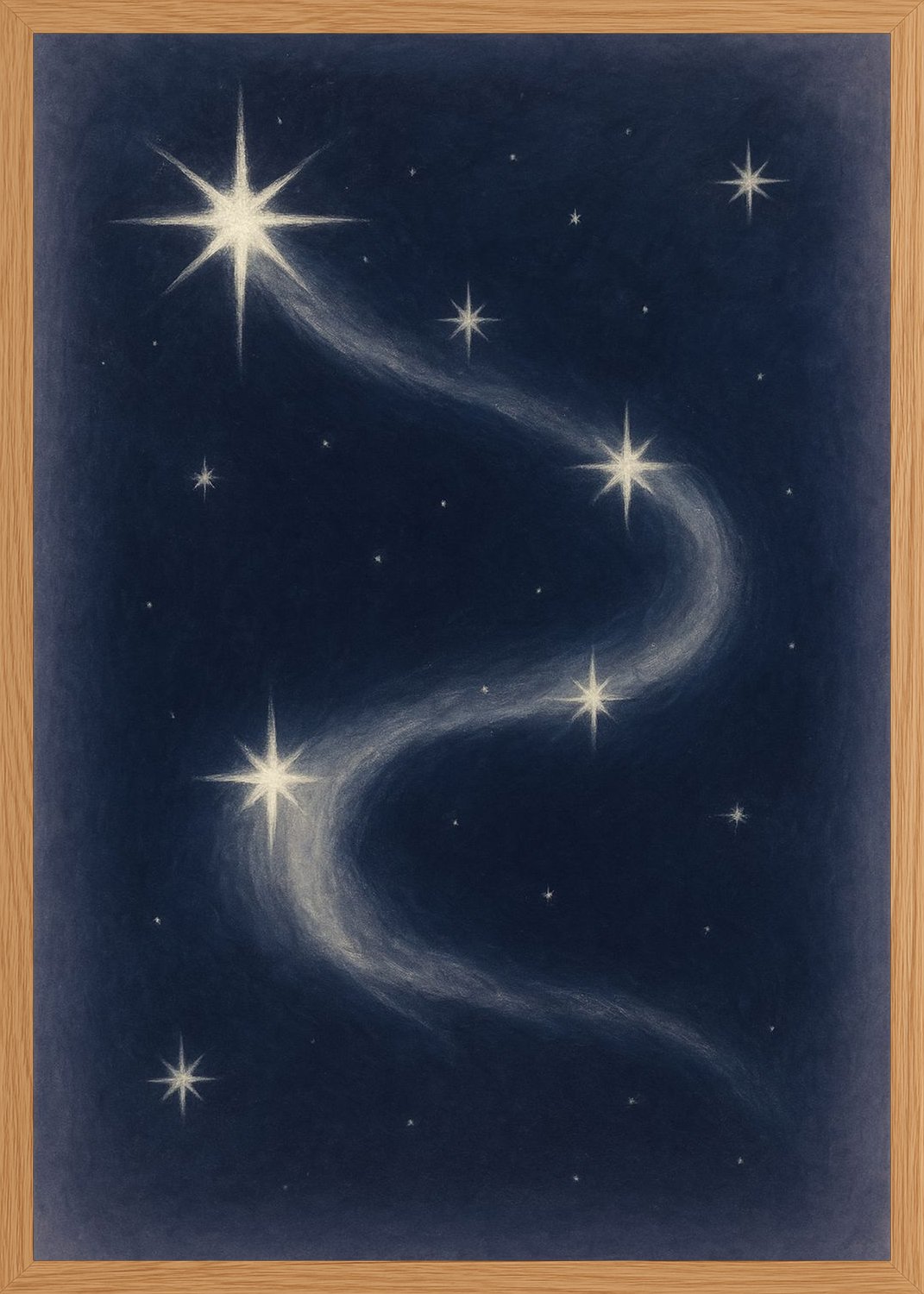 Poster in oak frame