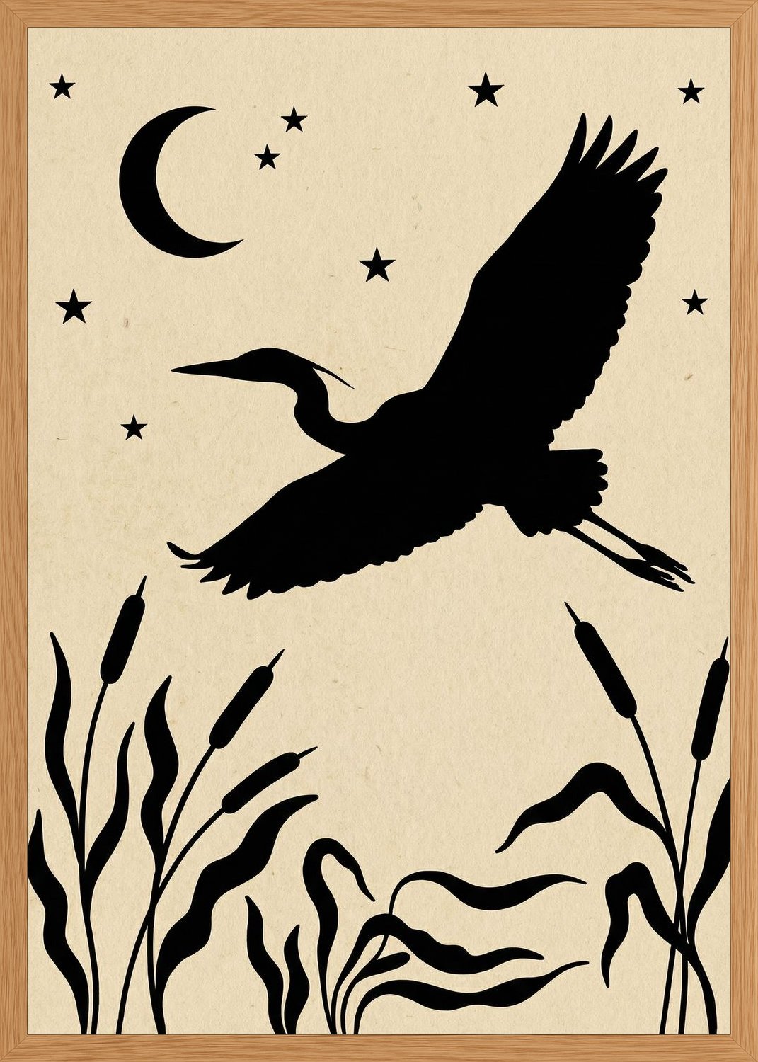 Poster in oak frame
