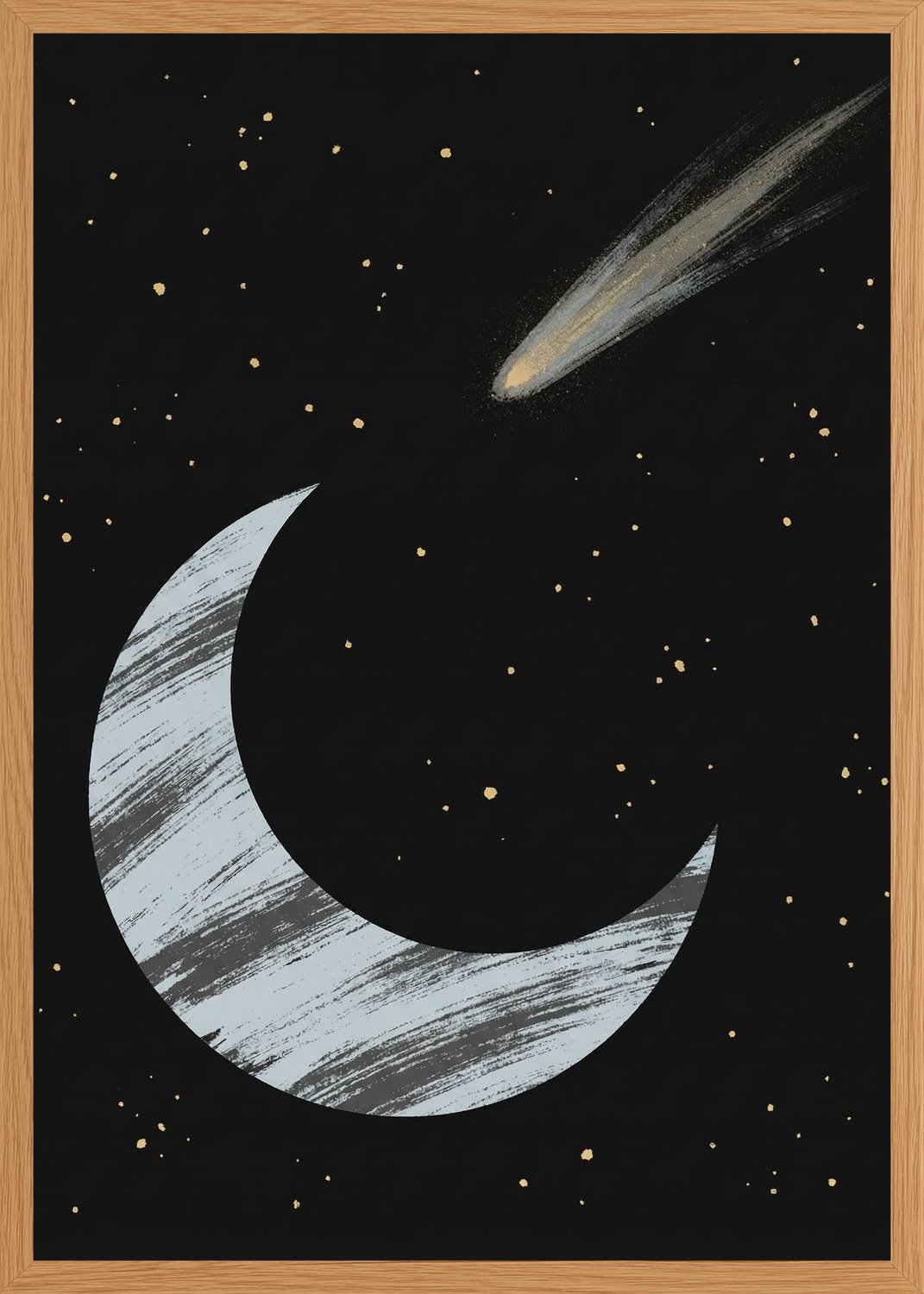 Poster in oak frame