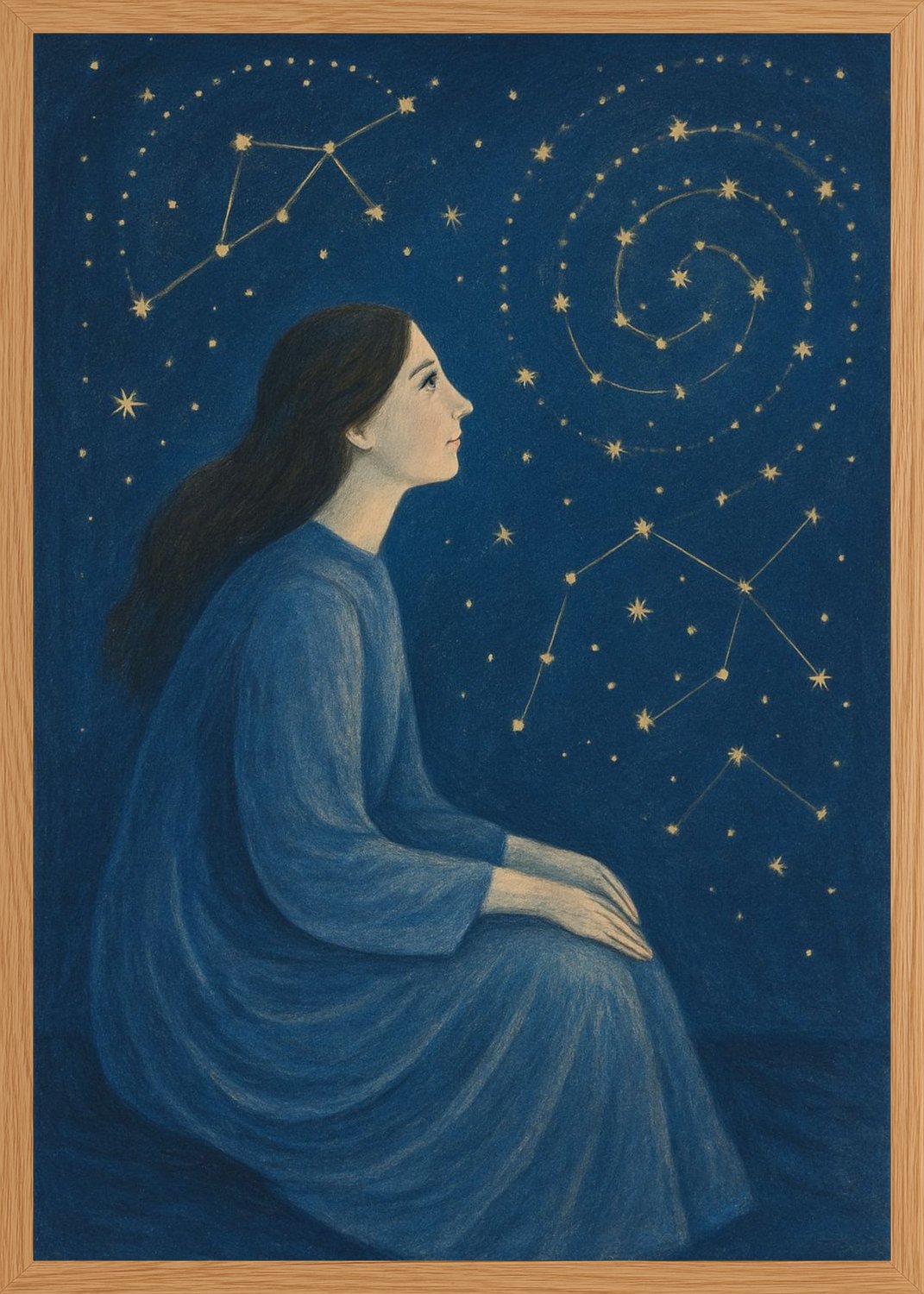 Poster in oak frame
