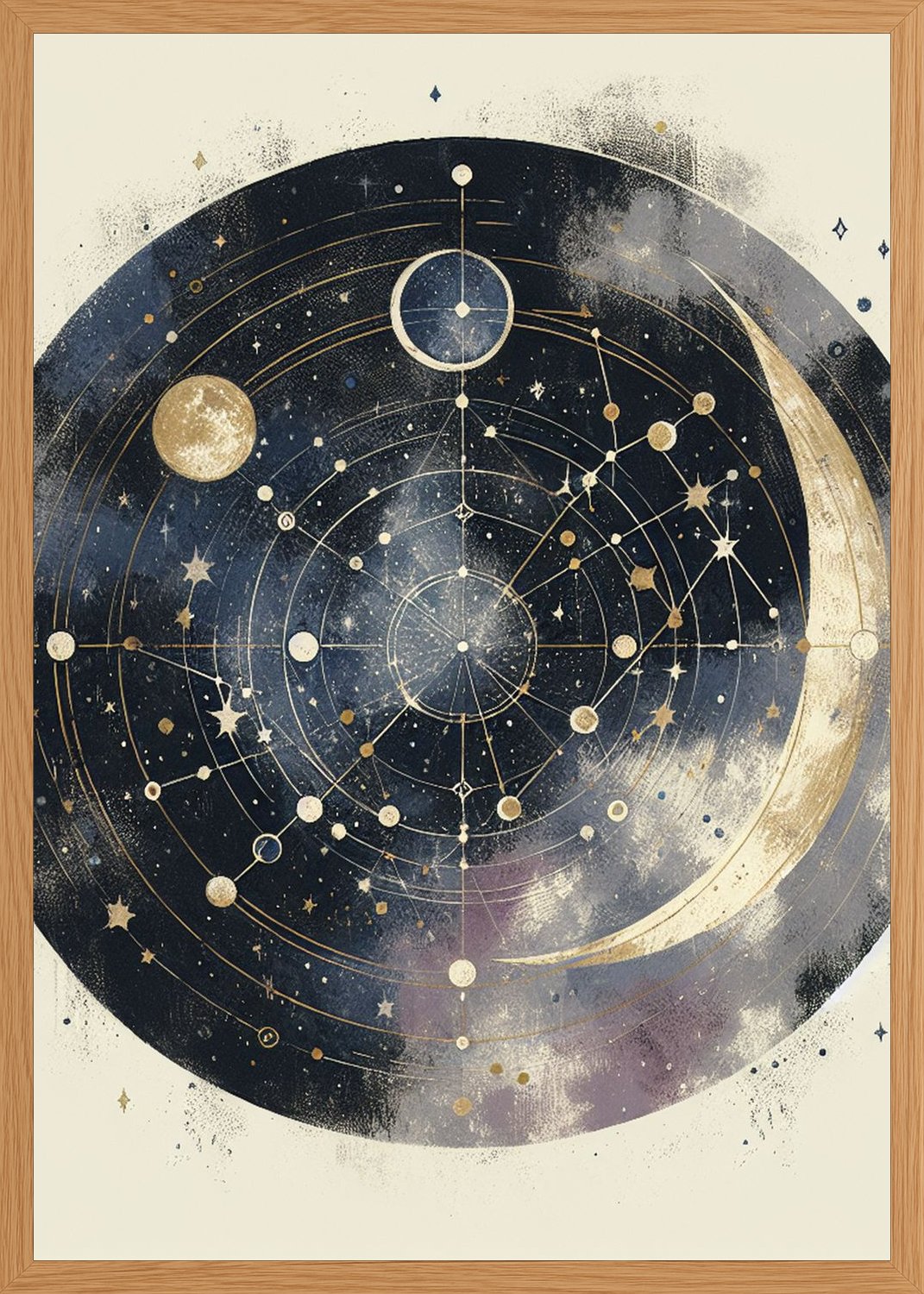 Poster in oak frame