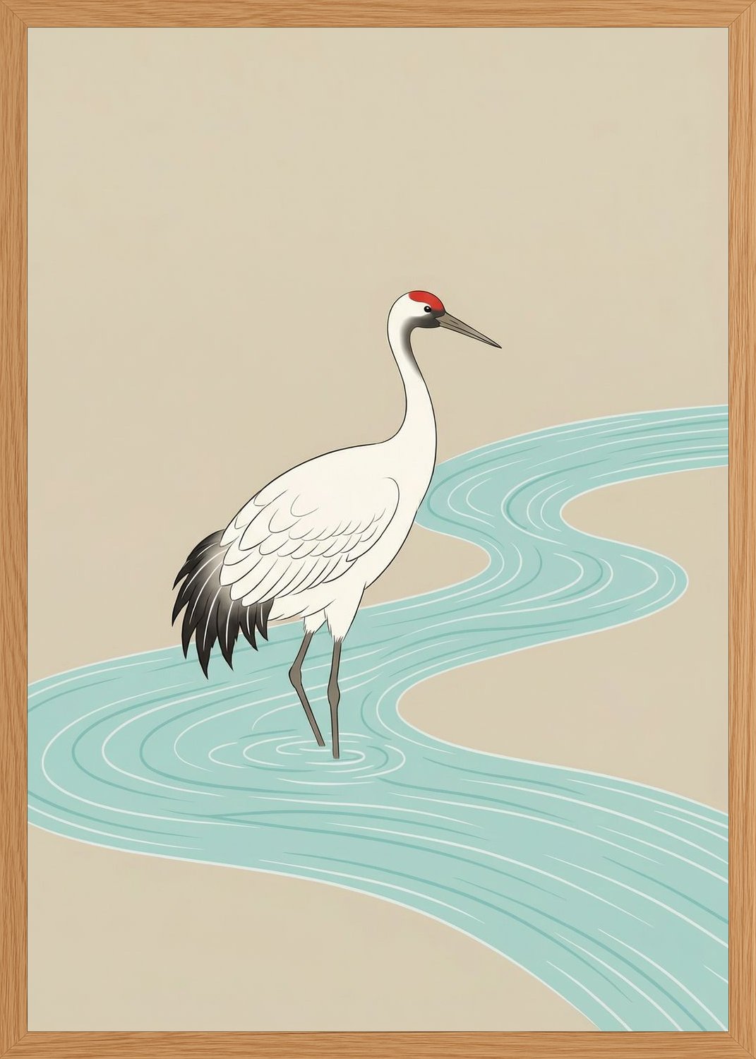 Poster in oak frame