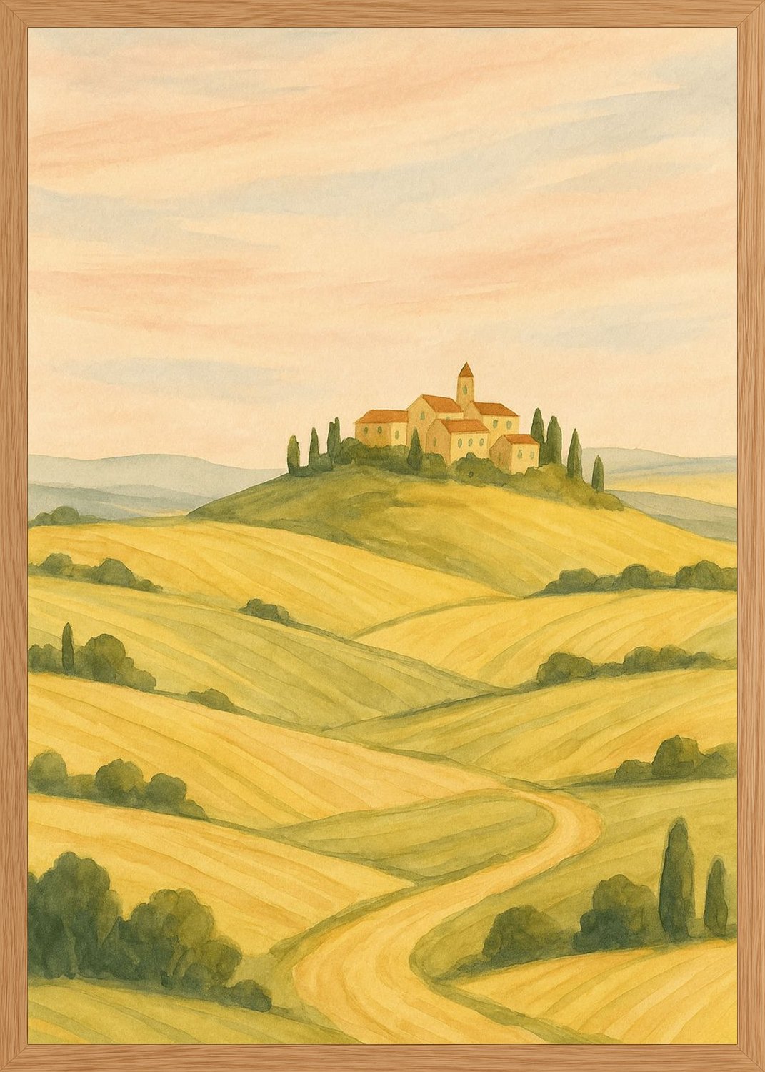 Poster in oak frame