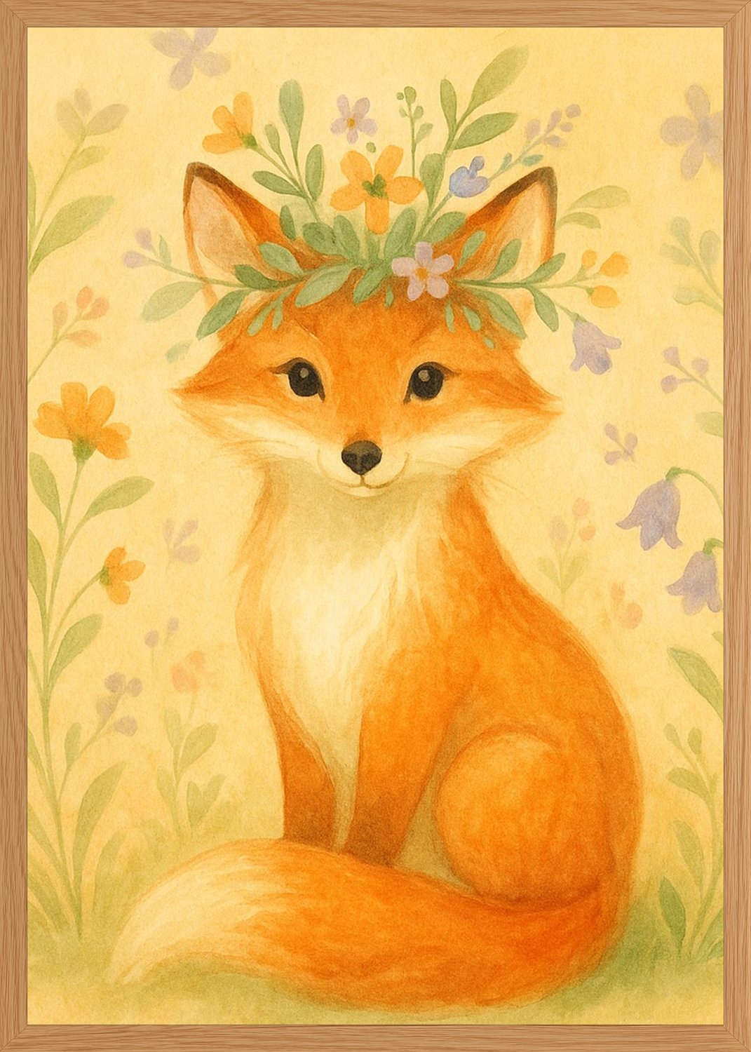 Poster in oak frame