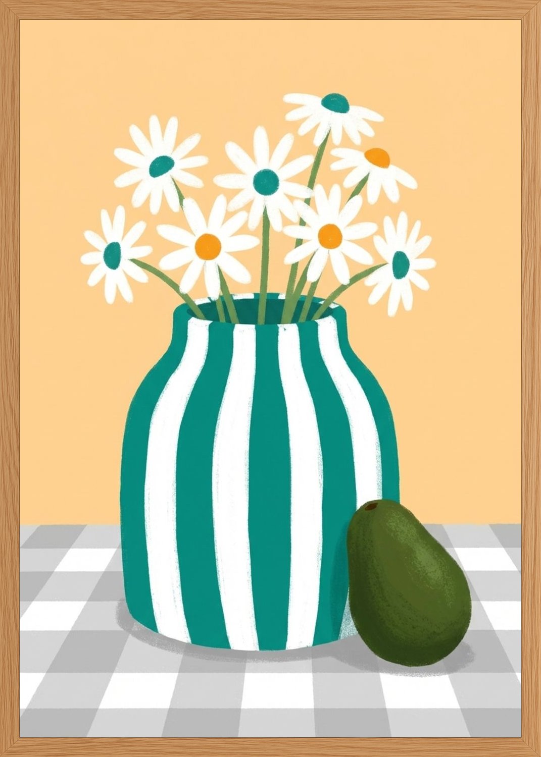 Poster in oak frame
