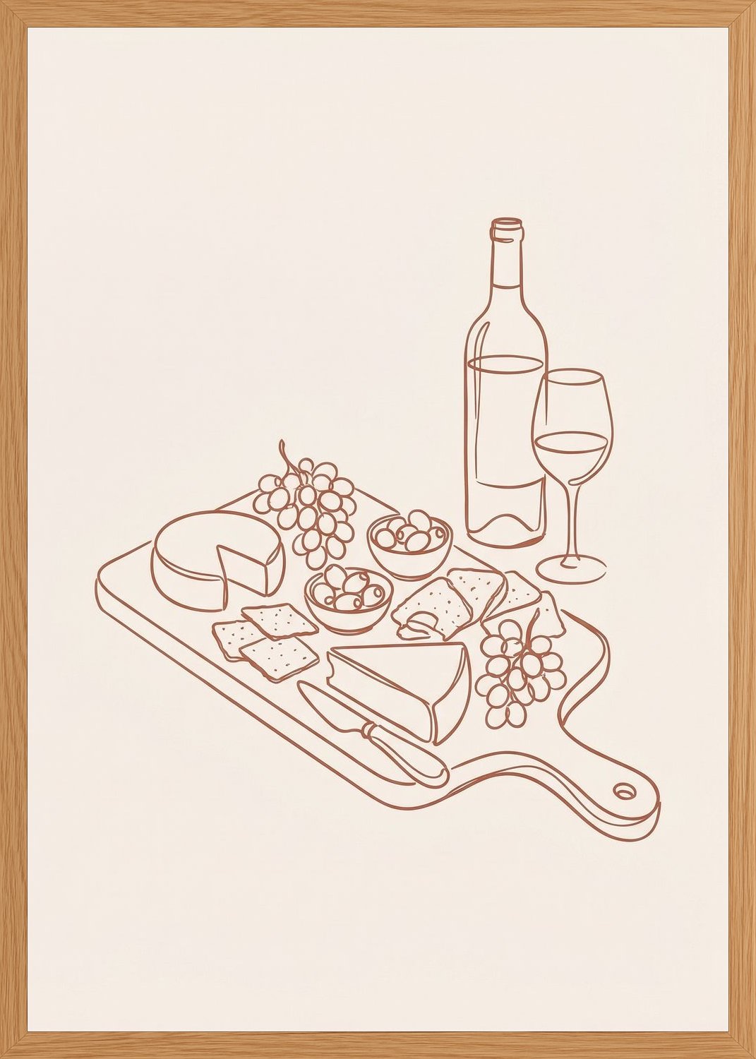 Poster in oak frame