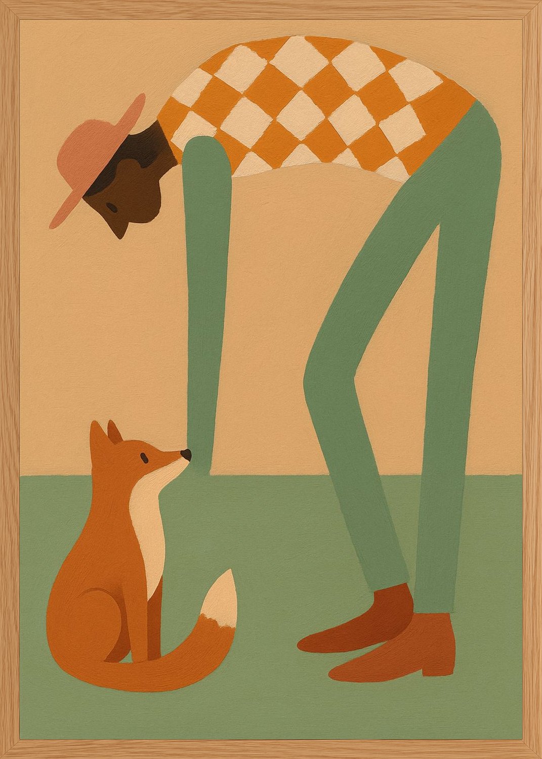 Poster in oak frame