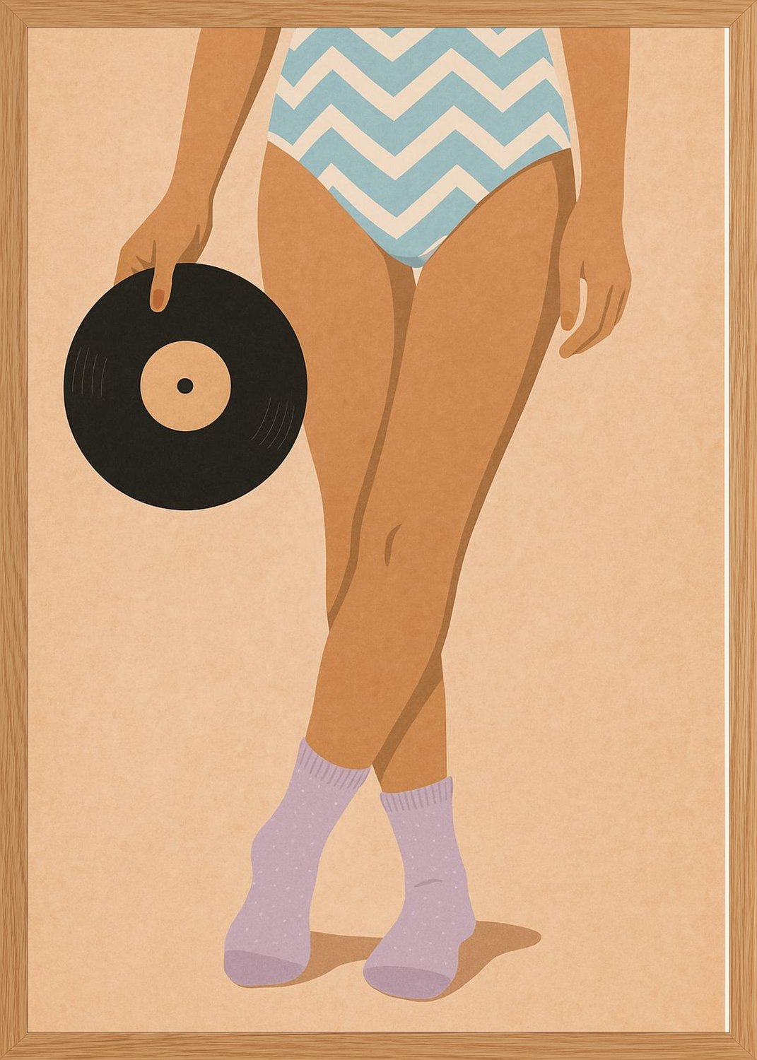 Poster in oak frame