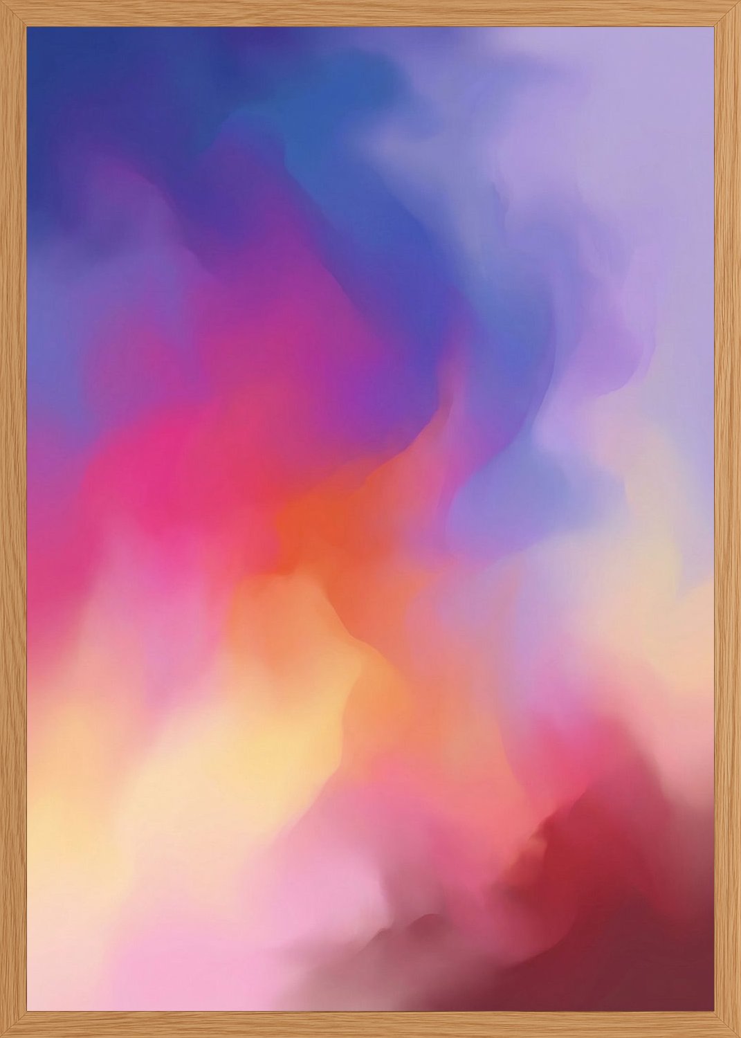 Poster in oak frame
