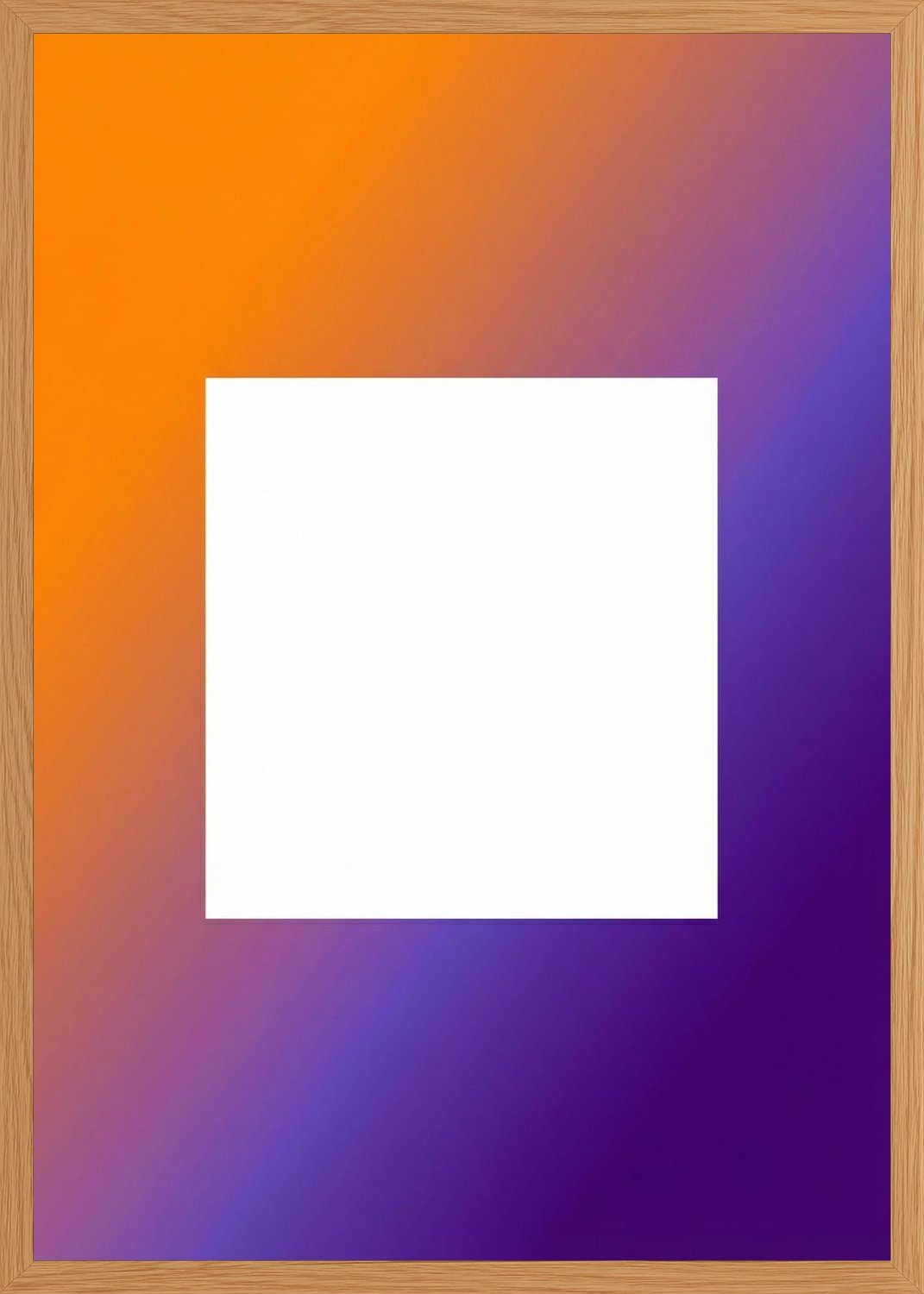 Poster in oak frame