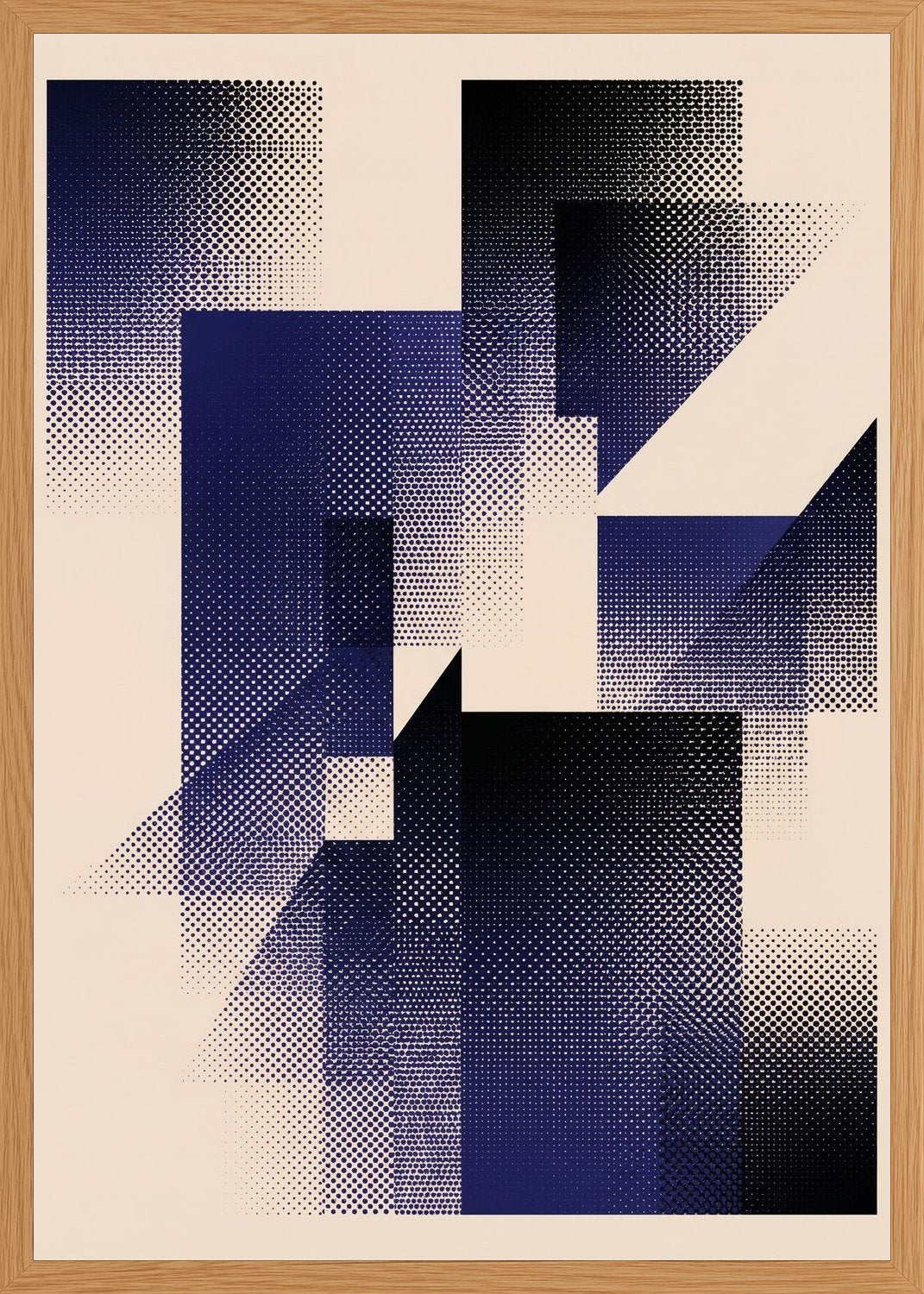 Poster in oak frame