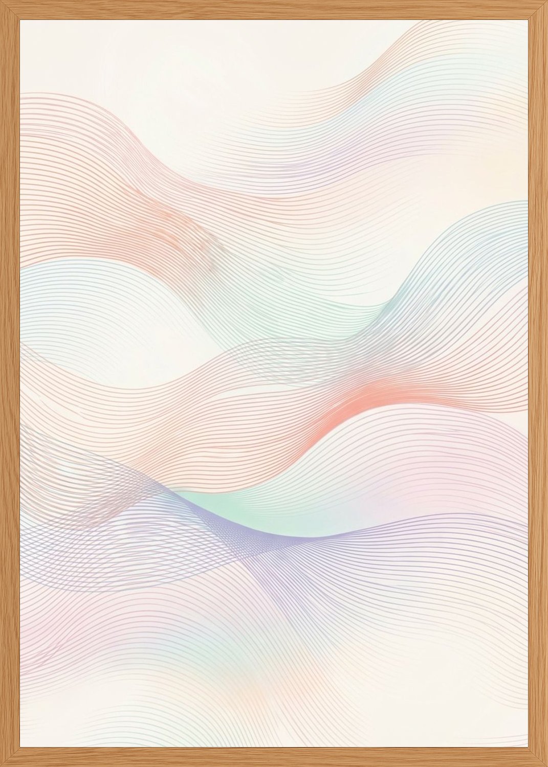 Poster in oak frame