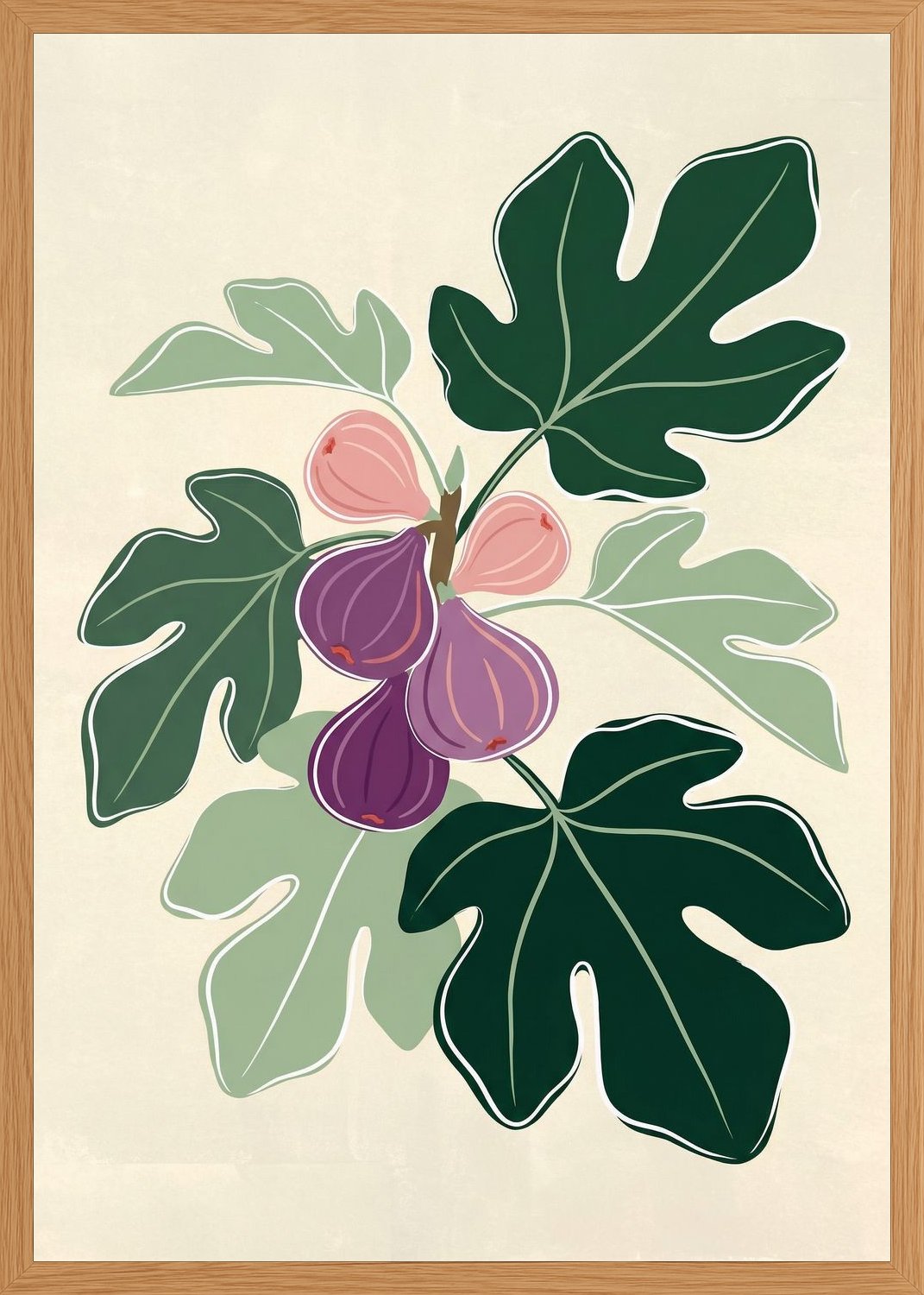 Poster in oak frame