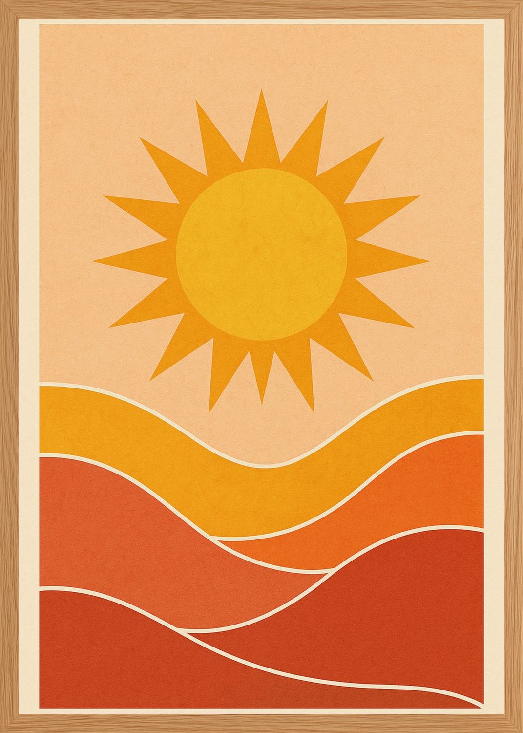 Poster in oak frame