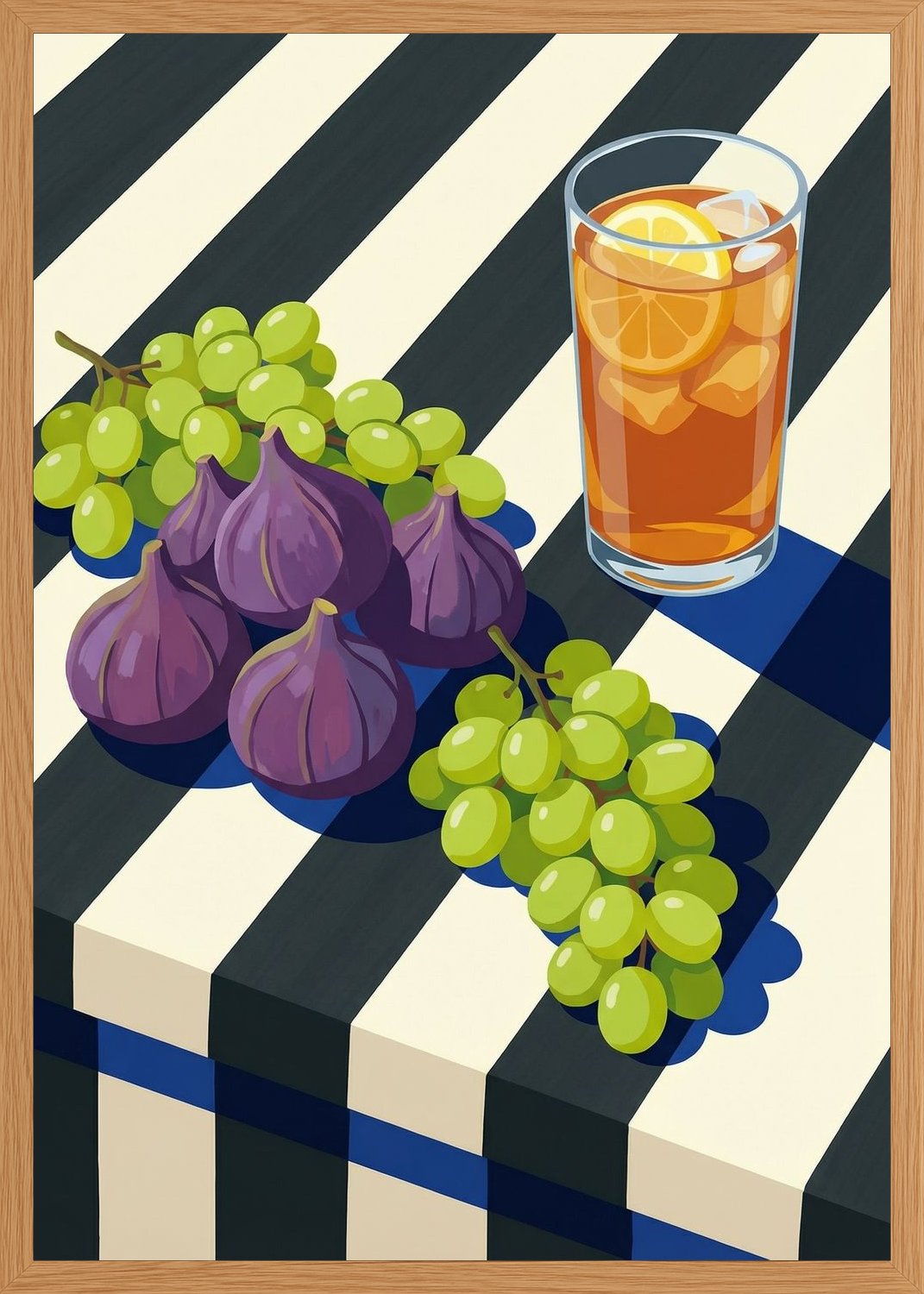 Poster in oak frame