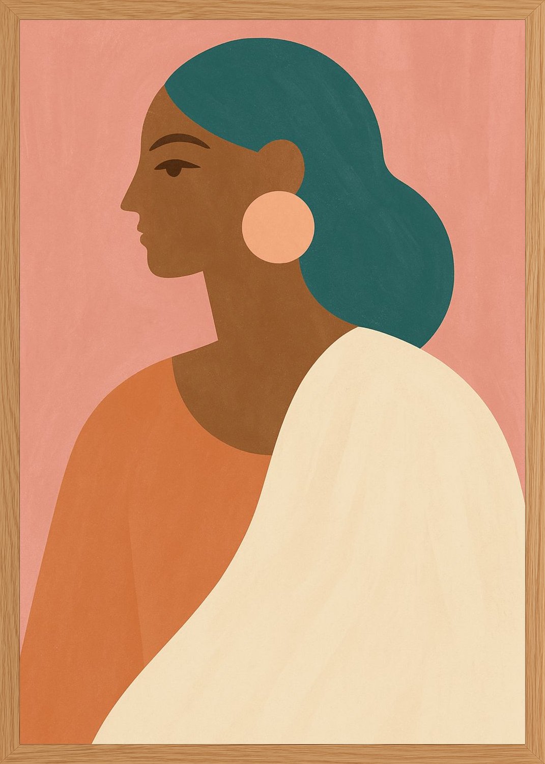 Poster in oak frame