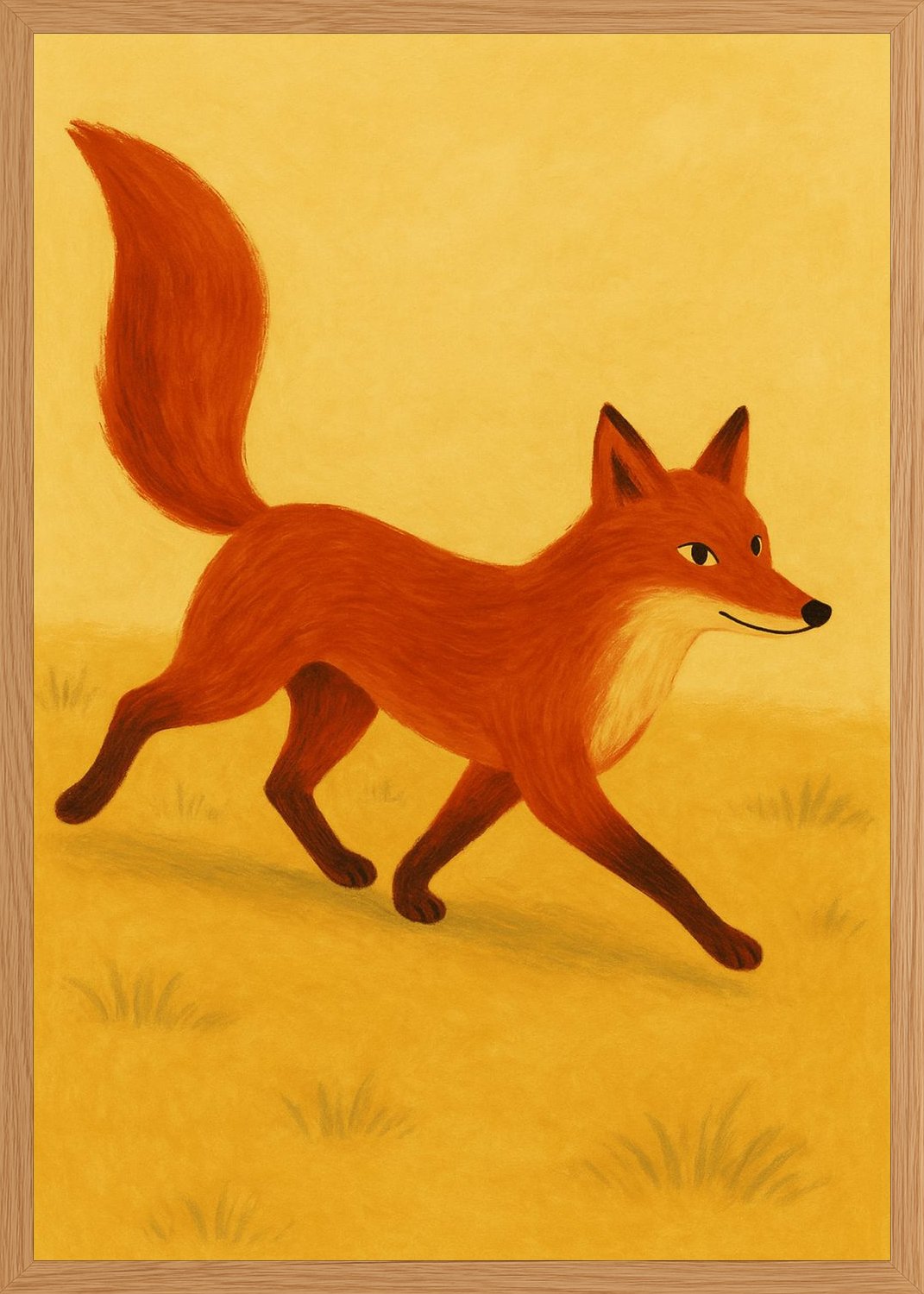 Poster in oak frame