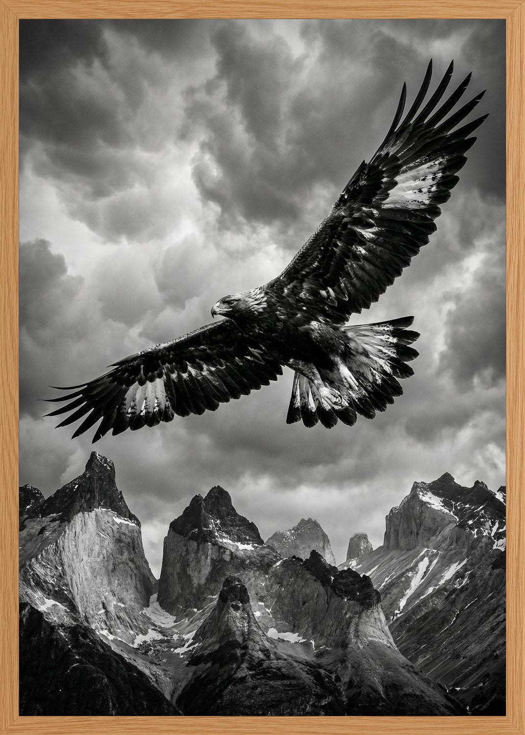Poster in oak frame