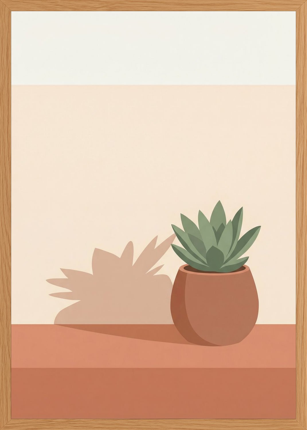 Poster in oak frame