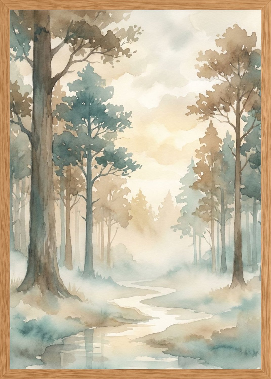 Poster in oak frame