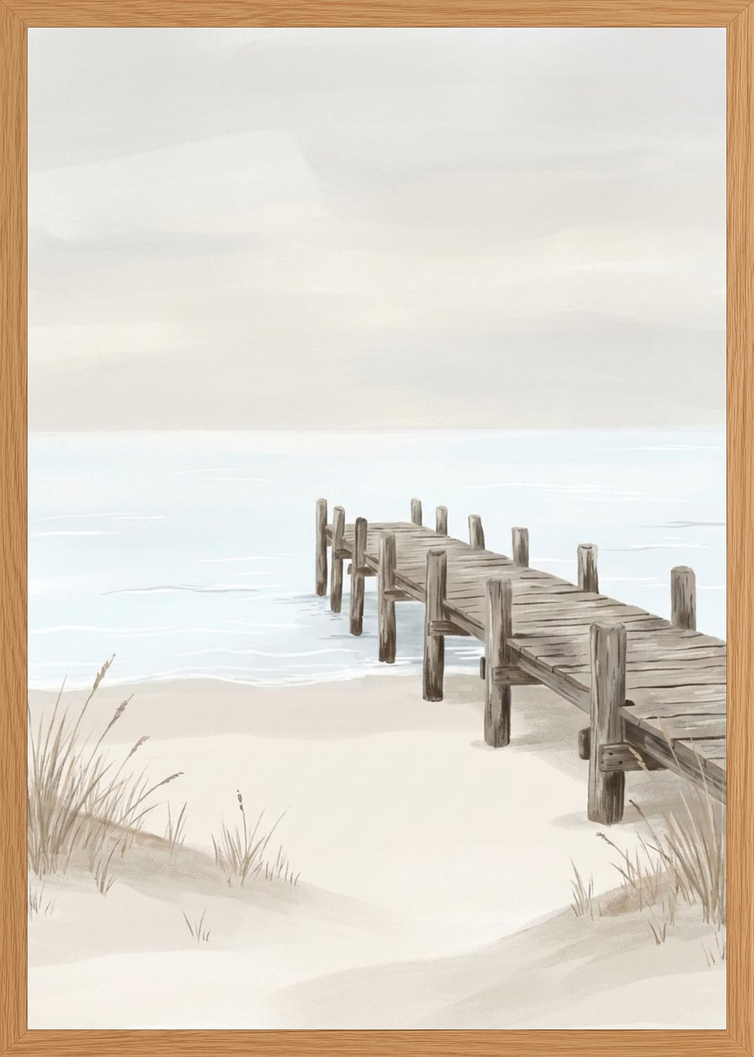 Poster in oak frame