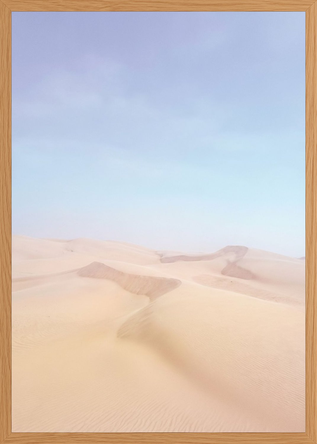 Poster in oak frame