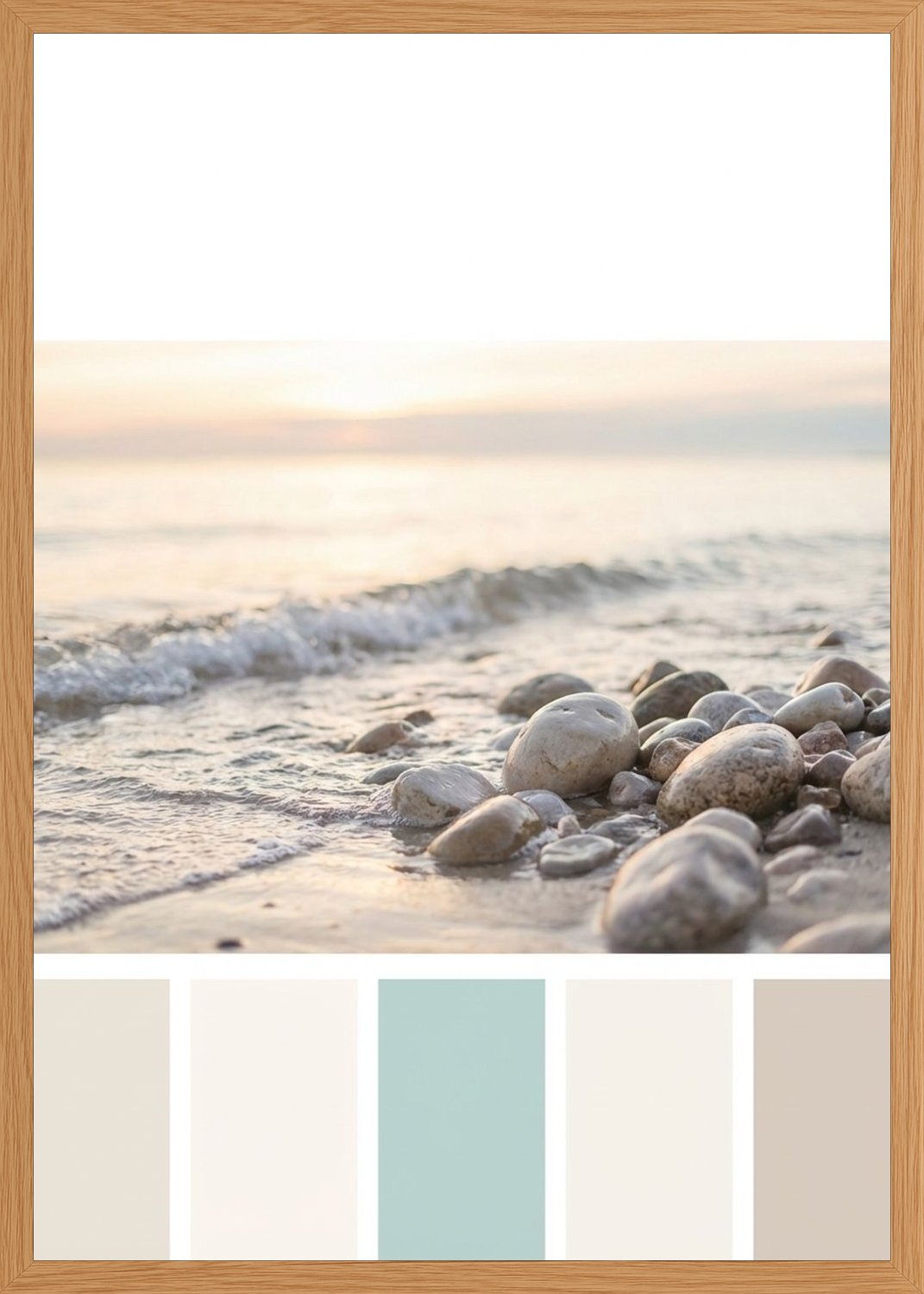 Poster in oak frame