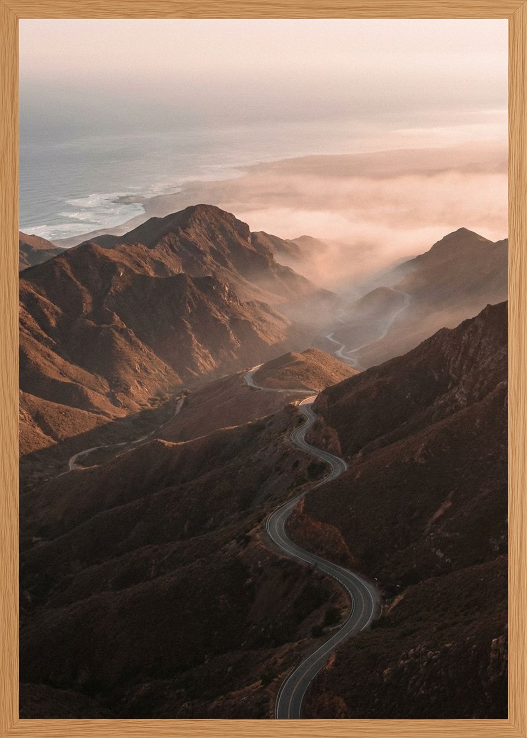 Poster in oak frame
