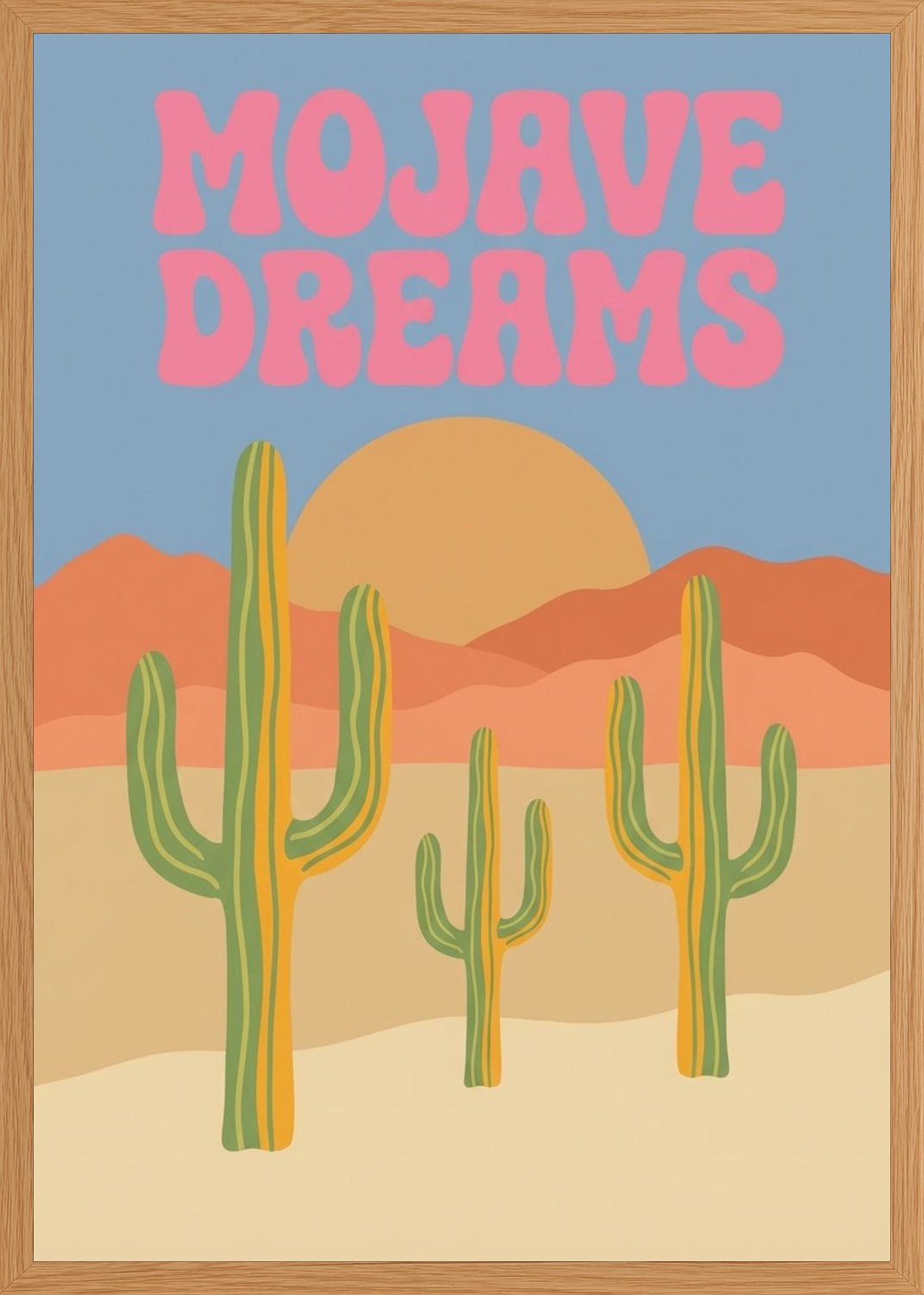 Poster in oak frame